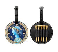 Sac de rangement pour tee de golf imprimé Love Goddess noir - Design portable, facile à organiser, noir, One Size