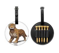 Sac de rangement pour tee de golf mignon petit tigre noir - Facile à transporter et plus efficace pour jouer au golf
