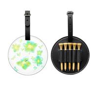 Sac de rangement pour tees de golf avec lucioles brillantes, noir, facile à transporter et plus efficace pour jouer au golf