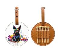 Sac de rangement pour tees de golf en forme de chien assis - Facile à transporter et plus efficace pour jouer au golf