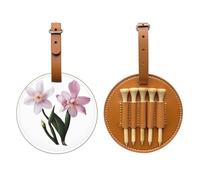 Sac de rangement pour tees de golf Rose Lily Brown - Facile à transporter et plus efficace pour jouer au golf
