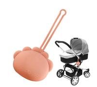 Sac de rangement pour tétines en silicone - Sac de rangement pour tétine pour tout-petits - Organiseur de tétine portable pour les excursions quotidiennes - Longue durée, Orange, Voir description
