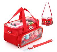 Sac de Rangement pour Toniebox Starter Set - Couvercle Transparent, Compartiments pour Figurines Tonies et Accessoires