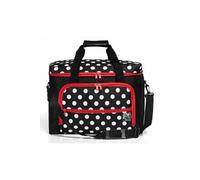 Prym – Sac de rangement pour trolley Polka – à pois – Noir – 44 x 20 x 35 cm