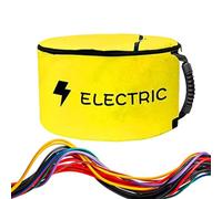 Sac de rangement pour tuyau | Étanche | Conteneur de transport portable avec double fermeture éclair pour déchets outils, remorque, camping, cordons électriques, jaune, Refer to description, Unisexe