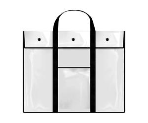 Sac de rangement pour œuvres d'art - 80 x 65 cm - Grand support d'affiche en PVC imperméable, organiseur de rapports rapides, porte-documents transparent, pochette à poignée solide | Sac de rangement