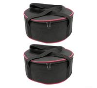 Sac de rangement pour vaisselle d'extérieur pour camping, pique-nique, barbecue - Pochette à couverts à double fermeture éclair avec couche d'éponge 28 cm (2)