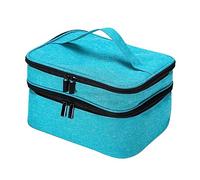 Sac de rangement pour vernis à ongles NailTech - Double couche - Avec poignée - Peut contenir 30 bouteilles de vernis à ongles, bleu ciel, Beauté de masse