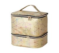 Sac de Rangement pour Vernis à Ongles - Organiseur de Fournitures à Ongles avec séparateur d'éponge | Poignée Robuste pour 30 Bouteilles, Organiseur Portable pour, Outils et Fournitures, doré