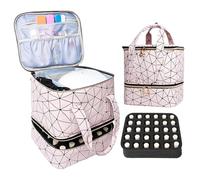 Sac de rangement pour vernis à ongles, support de vernis à ongles à 2 couches | Peut contenir 30 bouteilles, portable et durable pour la technologie