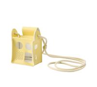 Sac de rangement pour Yoto Mini 2024, coque en polyuréthane avec bandoulière suspendue, étui de protection avec organisateur de cartes et cordon pour lecteur audio, accessoires Yoto Mini 2024 (jaune)