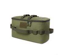 Sac de rangement pratique de 11 L, parfait pour l'organisation des ustensiles de cuisine avec coussinets mobiles et sangles de transport (vert armée)