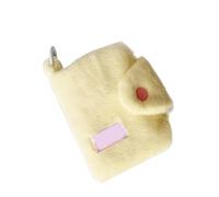 Sac de rangement pratique et robuste en peluche, portable et facile à transporter, convient pour tous les âges, organisation de la maison, économie d'espace, jaune