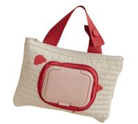 Sac de rangement pratique pour lingettes humides pour poussettes avec motifs brodés. Élégant sac brodé d'ours pour les voyages. Portable