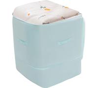 Sac de rangement Rangement des vêtements 54*42*60cm Boîtes de rangement pour couettes (Bleu)