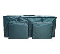 Sac de rangement résistant à l'eau avec tissu Oxford pour l'organisation de la maison avec compartiment principal spacieux et poche avant supplémentaire pour accessoires (vert)