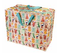 Rex London Sac de rangement Jumbo Colourful Creatures Beige 58x28x48 cm