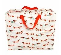 Sac de rangement Rex London Jumbo Sausage Dog Blanc 58x28x48 cm
