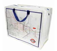 Sac de rangement Rex London Tfl Plan Métro Blanc 58x28x48 cm
