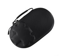 Sac de rangement rigide en EVA pour raquette de tennis de table avec poignée, grande capacité pour 2 raquettes et balles, bande élastique à l'intérieur pour sécuriser l'équipement (noir)