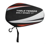 Sac de rangement rigide en EVA pour raquette de tennis de table, peut contenir 2 raquettes et balles en toute sécurité, avec bande élastique et poignée de transport pour la portabilité (PB005-A)