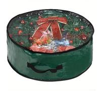 Sac de rangement robuste compatible avec les anneaux pour couronnes de 73,6 cm offrant un blindage fiable de la poussière et de l'humidité au fil du temps (193,8 x 50,8 cm, polyéthylène vert)