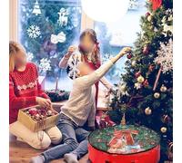 Sac de rangement robuste compatible avec les couronnes pour tailles de 73,6 cm offrant un blindage fiable de la poussière et de l'humidité au fil du temps (193 x 50,8 cm à bords rouges)