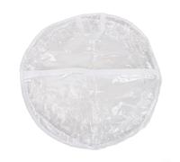 Sac de rangement rond en PVC transparent pour couronne de Noël avec double fermeture éclair, étui de protection léger pour décorations de vacances, 61 x 20 cm (sac de rangement)