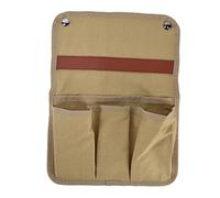 Sac de Rangement Sac de Rangement Portable Léger Durable Side Multifonctional Chaise Accoudoir Organisateur de Stockage pour Camping extérieur Picnic Oxford Tissu 32 x 23,5 cm (Kaki)