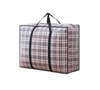Sac De Rangement Sac de voyage pliable à main Extra Large, capacité d'épaississement, rangement bagages étanche, emballage mobile tissé pour Vêtements et Penderies(Black,L-70x50x23cm)