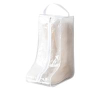 Sac de rangement saisonnier transparent pour chaussures avec fermeture éclair, blanc, B