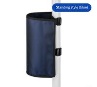 Sac de rangement sécurisé en nylon conçu pour contenir jusqu'à 20 baguettes avec panneau arrière renforcé et crochets en silicone pour une utilisation stable (bleu foncé)