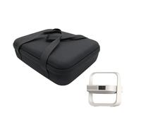 Sac de rangement souple pour projecteur portable XGIMI Elfin Flip - Sac de rangement épais et portable avec bandoulière réglable - Poche en maille pour accessoires (noir dur)