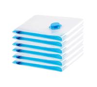 Sac de Rangement Sous Vide 6PCS,Sac sous vide Vetement Aspirateur,Compression Housse Aspirable Rangement Réutilisable pour Literie, Vêtements, Couettes, Matelas,Tente et Voyages(60 * 40CM)