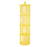 Sac de rangement suspendu en maille filet avec 4 compartiments de rangement suspendus, panier de rangement pliable en maille, rangement suspendu pour jouets
