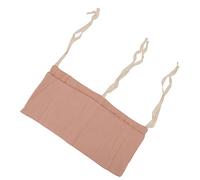 Sac de Rangement Suspendu pour Lit de bébé 2 Poches Sangle Réglable Organisateur de Berceau Suspendu Sac de Rangement de Jouets de Chevet bébé Lavable Organisateur de Berceau de Pépinière (Rose)