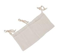 Sac de Rangement Suspendu pour Lit de bébé, 2 Poches, Sangle Réglable, Tissu en Pur Coton Lavable, Confortable pour Berceau de Pépinière (Beige)