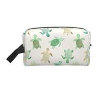 Sac de rangement tendance pour cosmétiques imprimé tortue pour femme, Écrire tortue, One Size