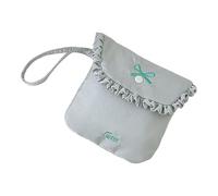 Sac de rangement tendance pour serviettes hygiéniques féminines en tissu polaire de lait, parfait pour les accessoires cosmétiques, pochette de serviette hygiénique, bleu, Taille unique