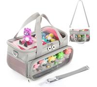 Sac de Rangement Toniebox Starter Set - Housse Étui de Transport Voyage Transparent pour Figurines Tonies et Accessoires