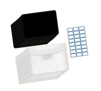 Sac de rangement transparent avec feuilles magnétiques en caoutchouc de 0,075 cm d'épaisseur et étiquettes adhésives pour scrapbooking et loisirs créatifs