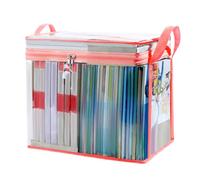 Sac de rangement transparent pour livres - Sacs de rangement transparents | Sac de rangement transparent avec poignées à fermeture éclair | Porte-documents translucide pour livres, vêtements,