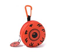 Sac de rangement universel à suspendre avec motif monstre aux grands yeux - Pour ranger des écouteurs - Petit porte-monnaie rond, Orange, 1.0*1.0*1.0