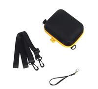 Sac de rangement universel pour appareil photo - Coque rigide en cuir EVA - Pour SQ4 et Kodak C300R - Avec bandoulière réglable - Pochette de voyage compacte pour appareils photo carrés, Noir