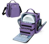 Sac De Rangement Vernis À Ongle Pour 48 Bouteilles (15 Ml - 0,5 Fl.Oz) Et Lampe Uv Sèche Ongles, Grand Sac Pour Vernis À Ongles Avec 2 Pochettes Amovibles, Étui Pour Vernis À Ongles, Violet