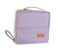 Sac de rangement vertical en cuir PU de grande capacité pour cosmétiques, sac de transport, sac de voyage A5T4 pour femme portable, violet, 1pcs