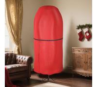 Sac de rangement vertical pour sapin de Noël avec sangle de fermeture réglable, convient aux arbres artificiels jusqu'à 2,7 m, housse imperméable en tissu Oxford pour un rangement facile saisonnier