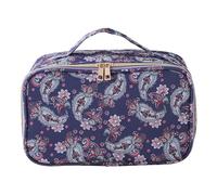 Sac de rangement vide Mahjong avec motif floral - Sac de rangement compact pour maquillage et toilette de voyage, P, As the pic show