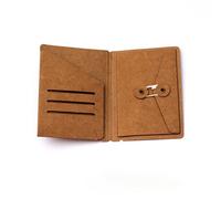 Sac de rangement vintage en papier kraft pour cartes, enveloppes, tickets, reçus, dossier, carnet de notes, feuilles intérieures, sac de remplissage rétro traité OfficeDeft