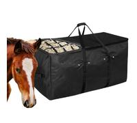 Sac de rangement XXL pour balles de foin - Matériau Oxford - Sac à nourriture résistant - Imperméable - Alimentation lente - Chèvres, moutons, animaux d'élevage, fournitures agricoles